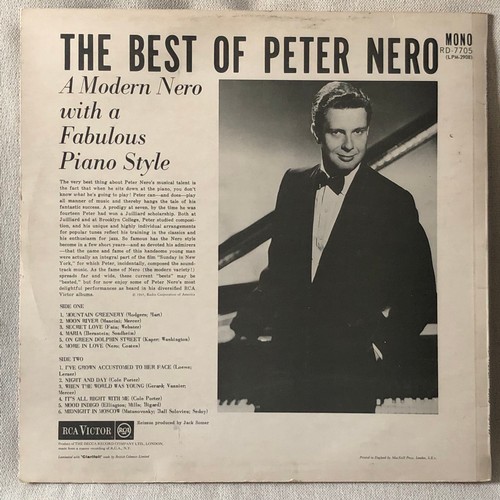 110 - The best of Peter Nero. RCA Victor. Mono RD-7705