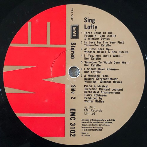 114 - Sing Lofty. Don Estelle and Windsor Davis. EMI records. Stereo EMC 3102