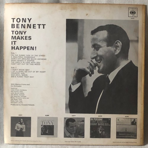 119 - Tony makes it happen. Tony Bennett. CBS records. 63055