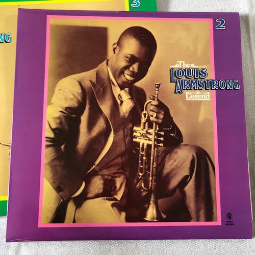 130 - The Louis Armstrong legend. Boxed collection of four LPs. World records. SM421 - SM424