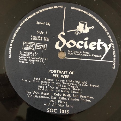 133 - Portrait of Pee Wee. ARC Society saga records  SOC1013