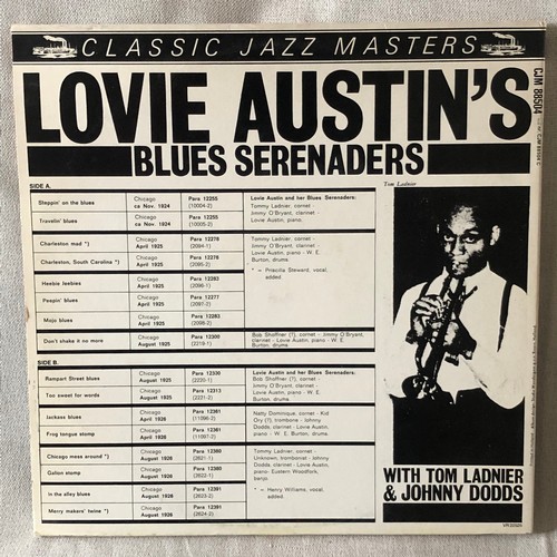 137 - Lovie Austin’s blues serenaders. Classic Jazzmasters  With Tom Ladnier And Johnny Dodds. VR22526