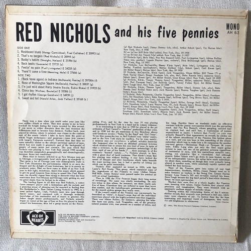 145 - Red nickels and his five pennies. Ace of hearts. Mono AH63