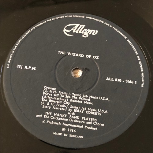 148 - Wizard of Oz. The hanky-panky with Orchestra and chorus. Happy time. Allegro records. ALL 830