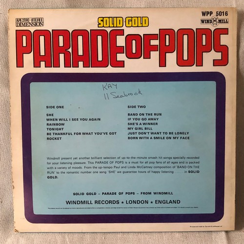 155 - Solid gold parade of pops 1974.  Windmill WPP5016