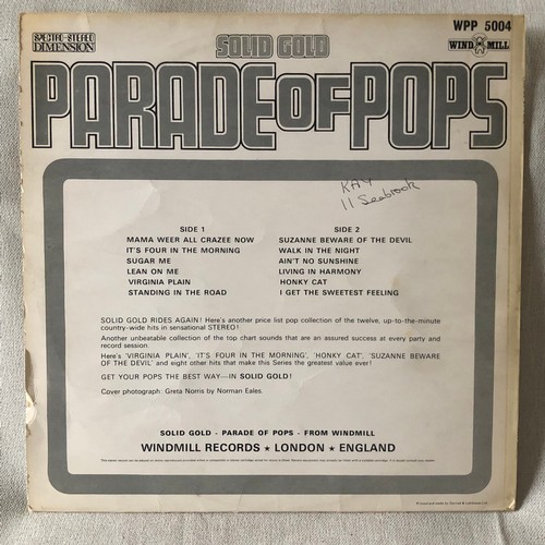 156 - Solid gold parade of pops 1972. Windmill WPP5004