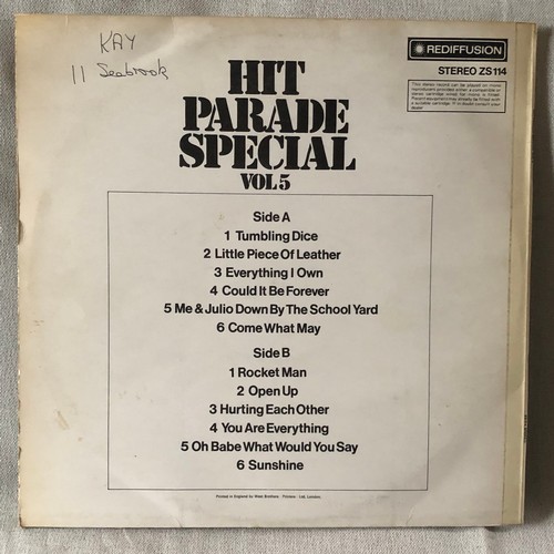 159 - Hit parade special. Volume five. Rediffusion Stereo ZS114