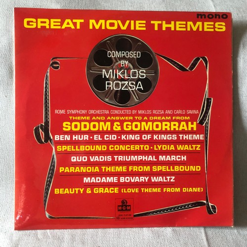 188 - Great movie themes. Composed by Miklos Rozsa. MGM mono. MGM-C937