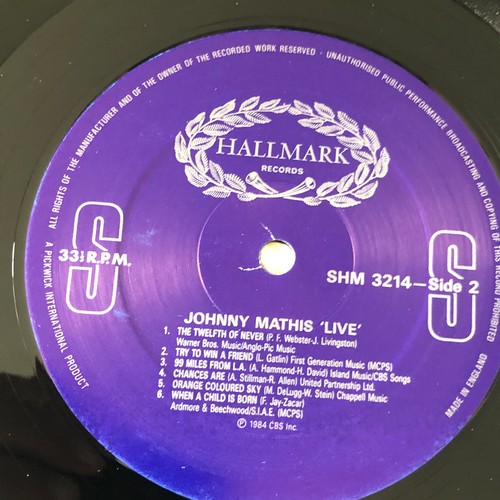 427 - Johnny Mathis live. SHM3214