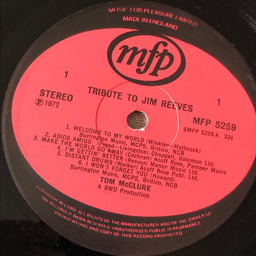 433 - Tribute to Jim Reeves. I love you because… Stereo MFP 5259