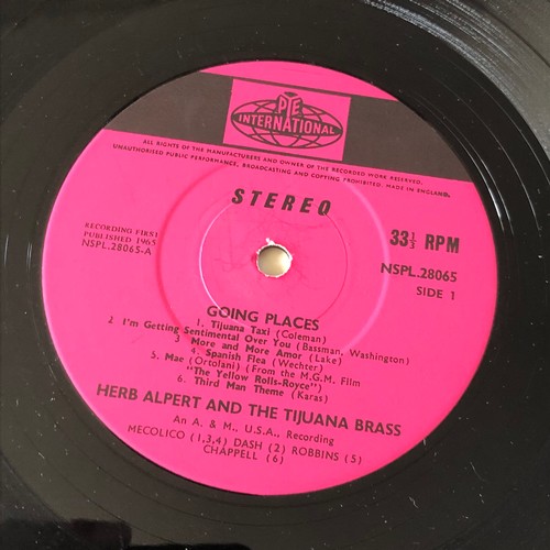 447 - Herb Alpert And the Tijuana Brass. Going places. Stereo NSPL 28065