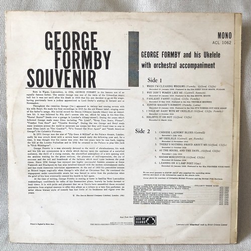 451 - George Formby souvenir. Mono. Ace of clubs. ACL 1062