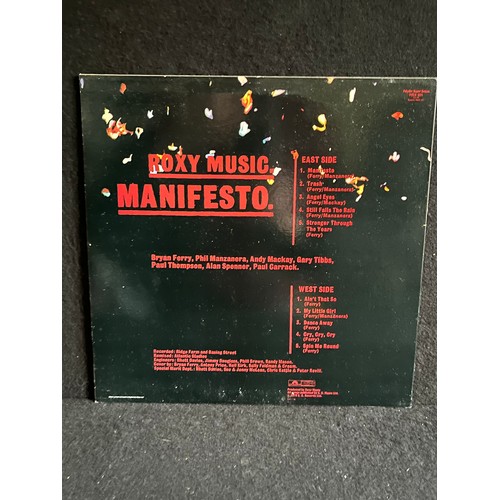 1025 - Roxy Music, manifesto. Polydor records super deluxe. POL H,O0 one