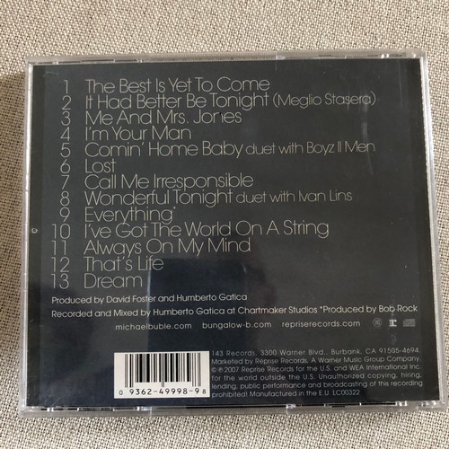 93 - Michael Bublé. Call me irresponsible. CD