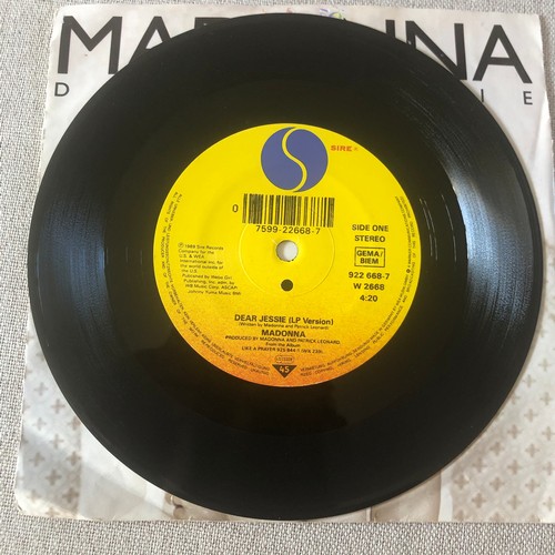 100 - Madonna. Dear Jessie/ Till death do us part. Single. Sire W2668