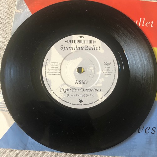 102 - Spandau Ballet. Site for ourselves / Fight the heartache. CBS A7264