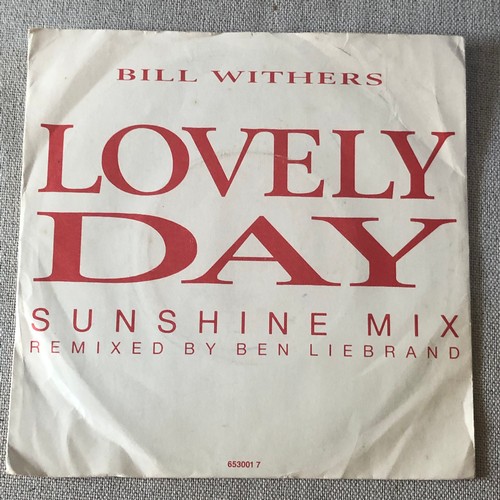 105 - Bill Withers. Single. Lovely day. Sunshine mix /Original mix. CBS653 0017