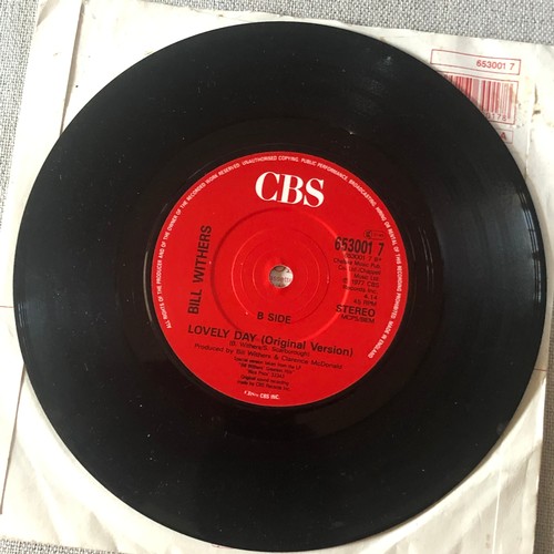 105 - Bill Withers. Single. Lovely day. Sunshine mix /Original mix. CBS653 0017