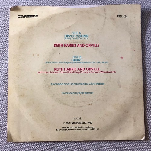 112 - Keith Harris and Orville. Orville’s song / I didn’t. Single BBC enterprises RESL 124