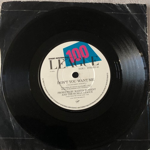114 - The human league. Don’t you want me / Seconds. Single . Virgin records VS166