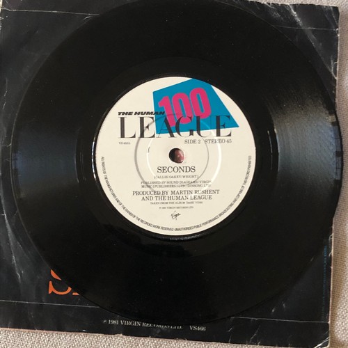 114 - The human league. Don’t you want me / Seconds. Single . Virgin records VS166