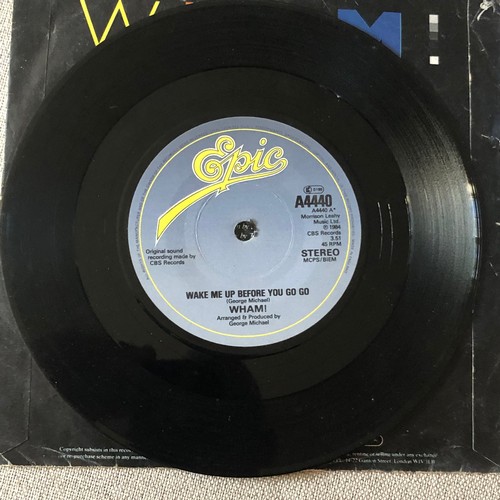 120 - Wham. Wake me up before you go-go/ Wake me up before you go-go instrumental. Single CBS A4440