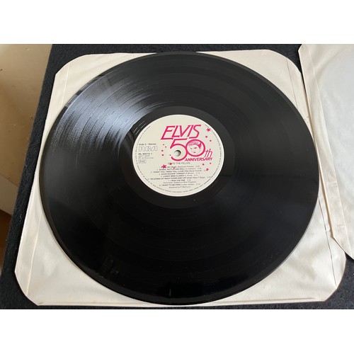 198 - Elvis the Pelvis album 50th Anniversary Italian import. NL89515(2)