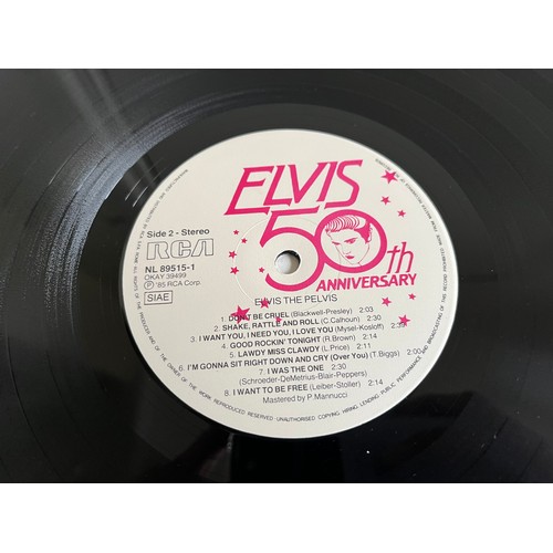 198 - Elvis the Pelvis album 50th Anniversary Italian import. NL89515(2)
