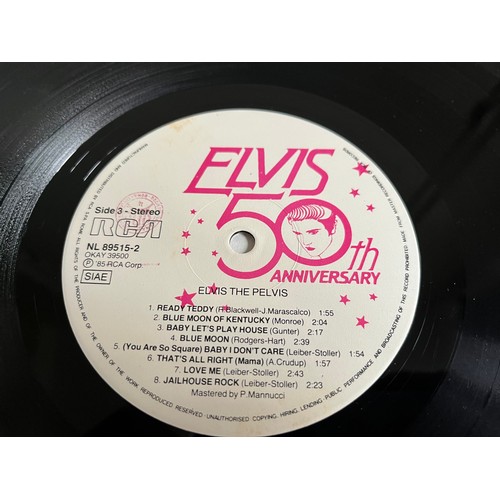 198 - Elvis the Pelvis album 50th Anniversary Italian import. NL89515(2)