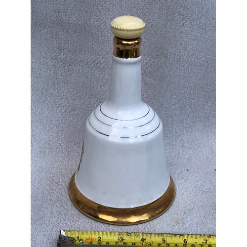 5 - Bell’s Scotch Whisky bell shaped decanter commemorating Charles and Diana by Wade.