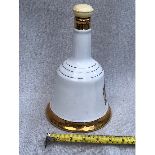 5 - Bell’s Scotch Whisky bell shaped decanter commemorating Charles and Diana by Wade.