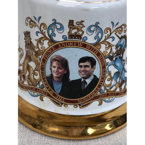 7 - Bell’s Scotch Whisky decanter commemorating the marriage of Prince Andrew with Sarah Ferguson by Wad... 