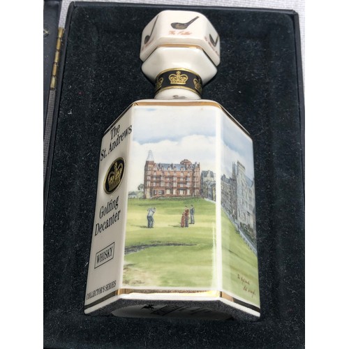 17 - The St. Andrew’s Golfing Decanter. Boxed