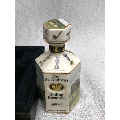 17 - The St. Andrew’s Golfing Decanter. Boxed