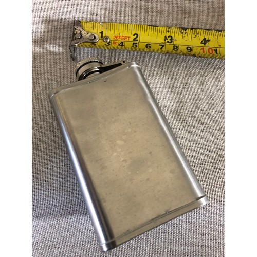 32 - Glenmorangie hip flask. Stainless steel