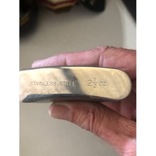 79 - Teachers Highland cream Scotch Whisky hip flask