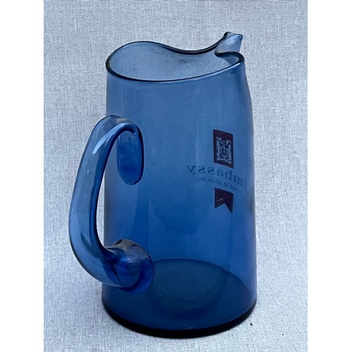 97 - Embassy blue glass jug