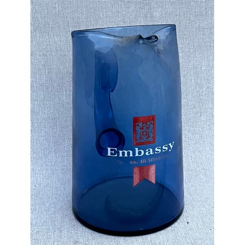 97 - Embassy blue glass jug