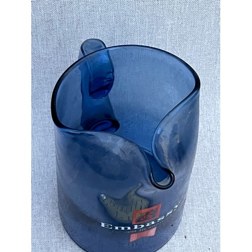 97 - Embassy blue glass jug