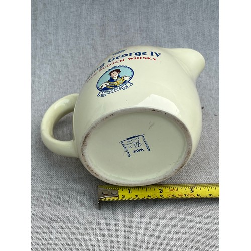 111 - King George IV Old scotch whisky jug by Wade