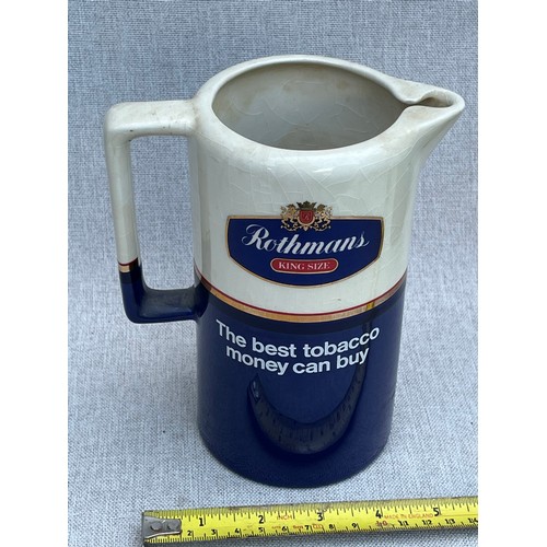 166 - Rothmans The best tobacco money can buy Jug by Seton Pottery