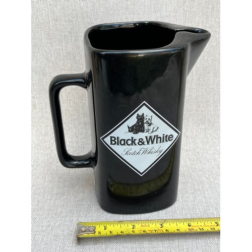 179 - Black & White Scotch Whisky Jug by Wade