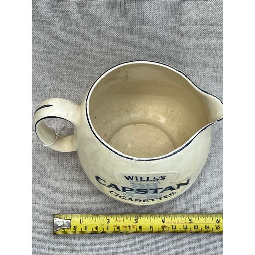 184 - Will's Capstan Cigarettes Jug signed under