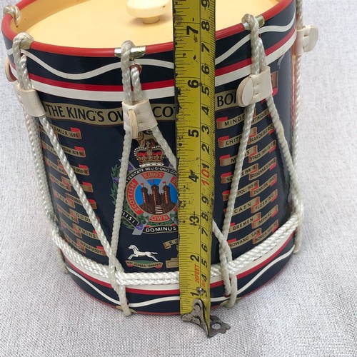 187 - Kings own Scottish Borderers Plastic Drum Ice bucket. By regimental replicas.