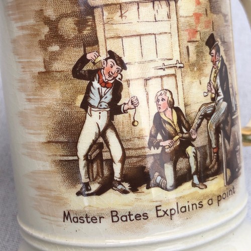 188 - Arthur wood tankard numbered 3752. Master Bates explains a point