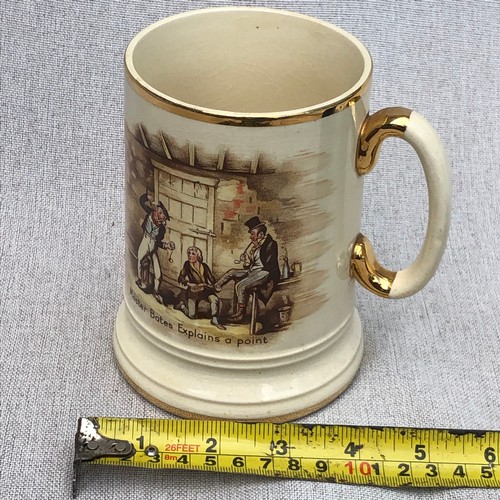 188 - Arthur wood tankard numbered 3752. Master Bates explains a point