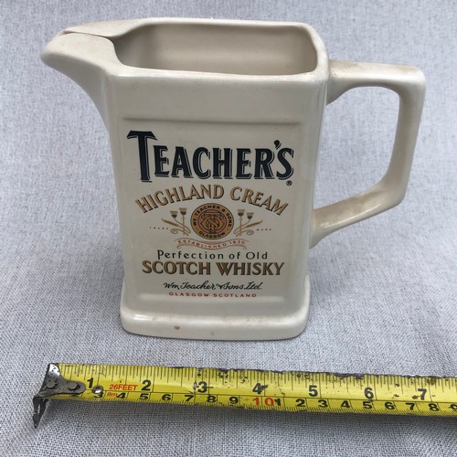 192 - Teachers, Highland cream Scottish whisky jug by Seton Pottery.