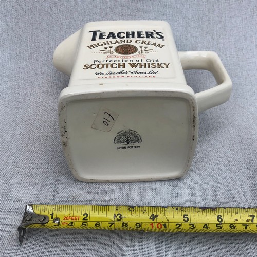 192 - Teachers, Highland cream Scottish whisky jug by Seton Pottery.