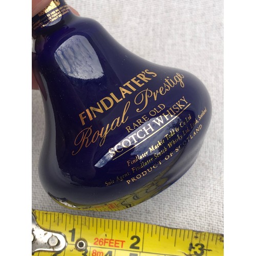 206 - Findlater’s Royal prestige rare old scotch whisky Bell decanter By Wade.