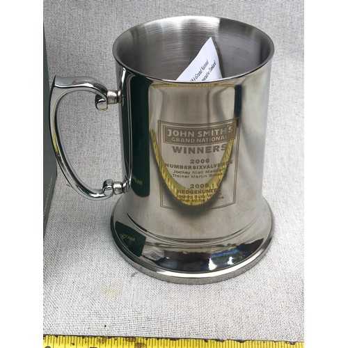 207 - John Smith’s metal tankard commemorating the Grand National 2007.